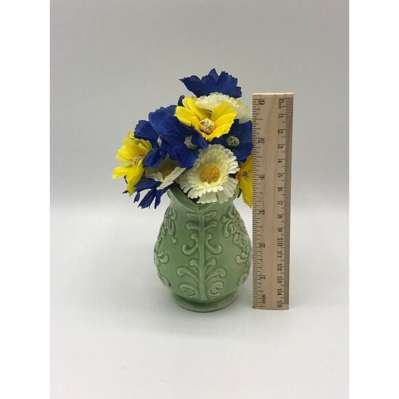 Vintage 1960’s Norleans Japan grape pattern green 6” pitcher - Picture 5 of 9